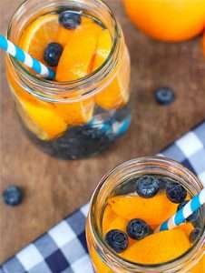 Orange Citrus and Blueberry all beautifully Infused in Water